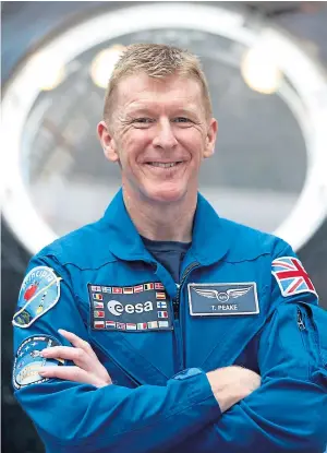  ??  ?? TO BOLDLY GO: Tim Peake will be on hand to answer pupils’ questions