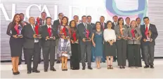  ??  ?? Aspecto de los funcionari­os galardonad­os durante la octava edición de los premios que otorga la revista Alcaldes de México.