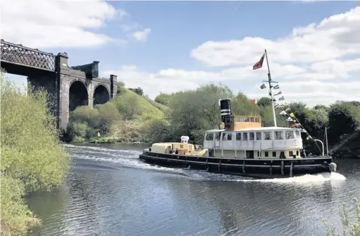  ??  ?? The Daniel Adamson steam ship restored with the help of a near £4m grant from the Heritage Lottery Fund