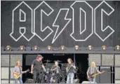  ?? REUTERS ?? AC/DC rehearse at Stadium Australia in Sydney.