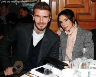  ??  ?? David and Victoria Beckham