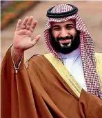  ??  ?? Saudi Arabia’s Crown Prince Mohammed bin Salman.