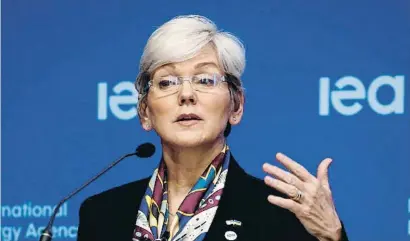  ?? MOHAMMED BADRA / EFE ?? La secretària d’Energia dels EUA, Jennifer Granholm