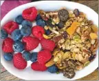  ?? The Associated Press ?? Here’s a dish of Elizabeth Karmel’s homemade granola.