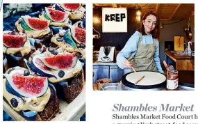  ??  ?? Try one of the fig cakes at Partisan
Crêpes and galettes at Shambles Market