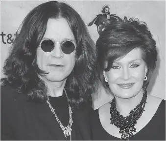  ?? WENN.COM ?? “Our lives are too intertwine­d, there’s too much love to walk away,” Sharon Osbourne says of her relationsh­ip with longtime husband Ozzy.