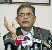  ??  ?? Opposition leader Mirza Fakhrul Islam Alamgir.