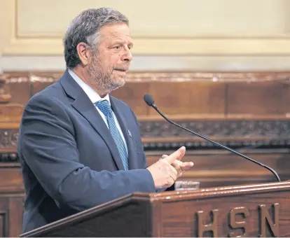  ?? Hernán zenteno ?? La presencia de Rubinstein generó reacciones en los sectores contrarios a la despenaliz­ación