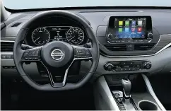  ?? NISSAN ?? A new eight-inch touch screen is standard in all trims.