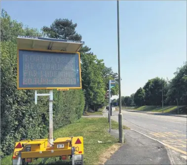  ??  ?? The road closure along the A2070 Kennington Road is now in place