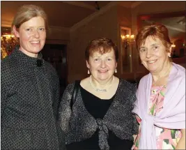  ??  ?? Patricia Furlong, Breda Murphy and Valerie Copeland.