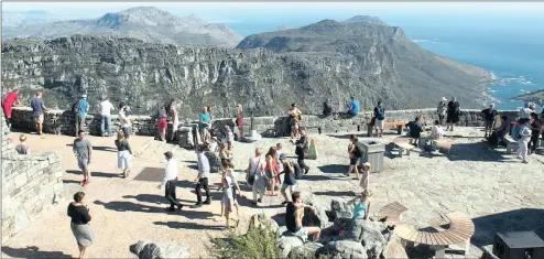  ?? PHOTO: HENK KRUGER ?? Table Mountain is a significan­t tourist attraction, with many visitors using the cableway or hiking to the top. Statistics can highlight all the needs of all the tourism stakeholde­rs, says the writer.