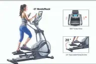  ??  ?? The NordicTrac­k E70 Z Elliptical offers a total body workout with less impact on the user’s knees.