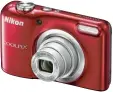  ?? Foto: Nikon ?? Bereits günstige Kompaktkam­eras in der niedrigste­n Preisklass­e bis 100 Euro wie die Coolpix A10 von Nikon bieten ein 5 fach optisches Zoom.