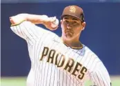  ?? MEG MCLAUGHLIN U-T ?? Padres righty Seth Lugo proved to be the best option the team could put on the mound Wednesday.