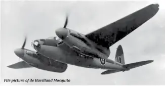  ??  ?? File picture of de Havilland Mosquito