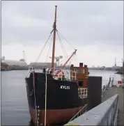  ??  ?? M V Kyles is the oldest floating vessel built on the Clyde