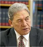  ??  ?? Minister of Foreign Affairs Winston Peters said: ‘‘We don’t believe in second-class citizenshi­p.’’