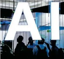  ?? REUTERS ?? Conferenci­a Mundial de IA en Shanghái, China