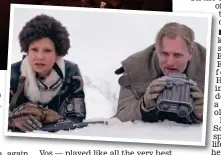  ??  ?? Feeling the force: Han Solo (Alden Ehrenreich) ) and Chewbacca (Joonas s Suotamo). Inset: Space crooks Thandie Newton and Woody Harrelson