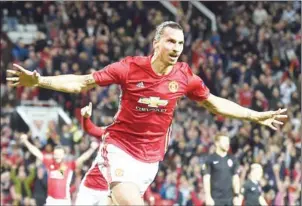  ?? PAUL ELLIS/AFP ?? Former Southampto­n manager Lawrie McMenemy says Zlatan Ibrahimovi­c is the man the Saints must stop in Sunday’s League Cup final against Manchester United.