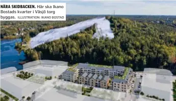  ?? ?? Här ska Ikano Bostads kvarter i Väsjö torg byggas.