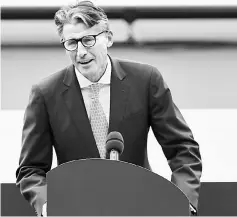  ??  ?? Sebastian Coe delivers a speech at the World Athletics Championsh­ips opening ceremony in London, Britain in this Aug 4 file photo. — Reuters photo