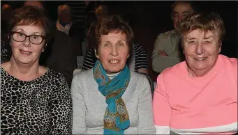  ??  ?? Patsy Murray, Betty Tiernan and Geraldine Farrell at The Glen Campbell Experience in The TLT.