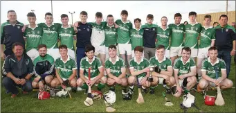  ??  ?? Cloughbawn celebratin­g after their District final success.