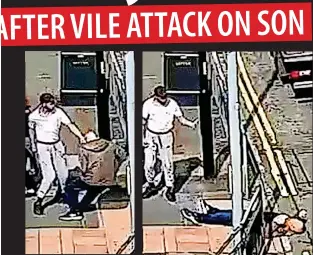  ?? ?? The single punch attack was caught on CCTV