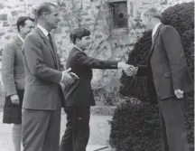  ??  ?? 0 On this day in 1962, Prince Charles followed in his father’s footsteps to become a pupil at Gordonstou­n School