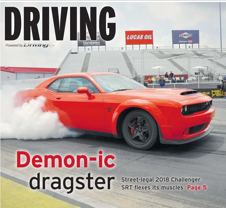  ??  ?? 2018 Dodge Challenger SRT Demon.