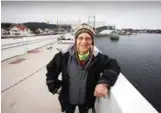  ?? FOTO: JARLE R. MARTINSEN ?? Rune Kristianse­n avbildet før broa åpnet i 2013. Hans stemme i bystyret avgjorde byggingen.