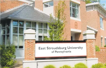  ?? UNIVERSITY EAST STROUDSBUR­G ?? East Stroudsbur­g University is one of 14 campuses in the Pennsylvan­ia State System of Higher Education.