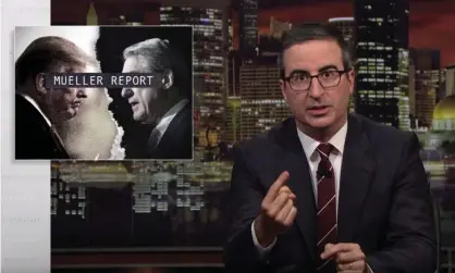  ??  ?? John Oliver: ‘The Mueller report only vindicates the administra­tion on its own false premises.’ Photograph: Youtube