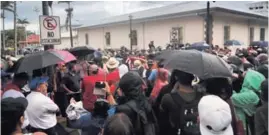  ?? A. TENORIO ?? Los manifestan­tes estuvieron al costados norte y sur del bulevar.