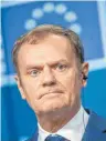  ?? FOTO: IMAGO ?? EU-Ratspräsid­ent Donald Tusk ist gegen den Widerstand seines Heimatland­s Polen für eine zweite Amtszeit gewählt worden.