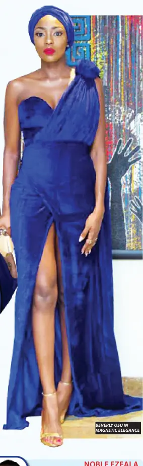  ??  ?? BEvERLy OSu IN MAGNETIC BEvERLy OSu IN MAGNETIC ELEGANCE