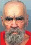  ??  ?? Charles Manson turned 83 on Sunday.