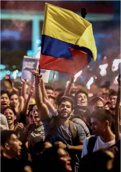  ??  ?? Las marchas fueron punto de partida de una nueva agenda para el gobierno del presidente Duque y el país en general.