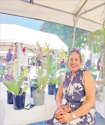  ?? Picture: PAULIASI MATEBOTO ?? Pravina Rae founder and owner of Pravina’s Secret Garden at the ROC Market in
Suva last month.