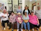  ?? Photograph: Aliison Kelly ?? The CWA Lismore Day branch members meeting with the Gamilaroi elders in Moree. (L-R) Front row: Karen Williams (CWA), Margaret Sampson, Helen (Elly) Porter, Thelma James (CWA), Donnella Smith and Maria Slater. Back row: Helen Dargin (CWA) and Raquel Clarke.