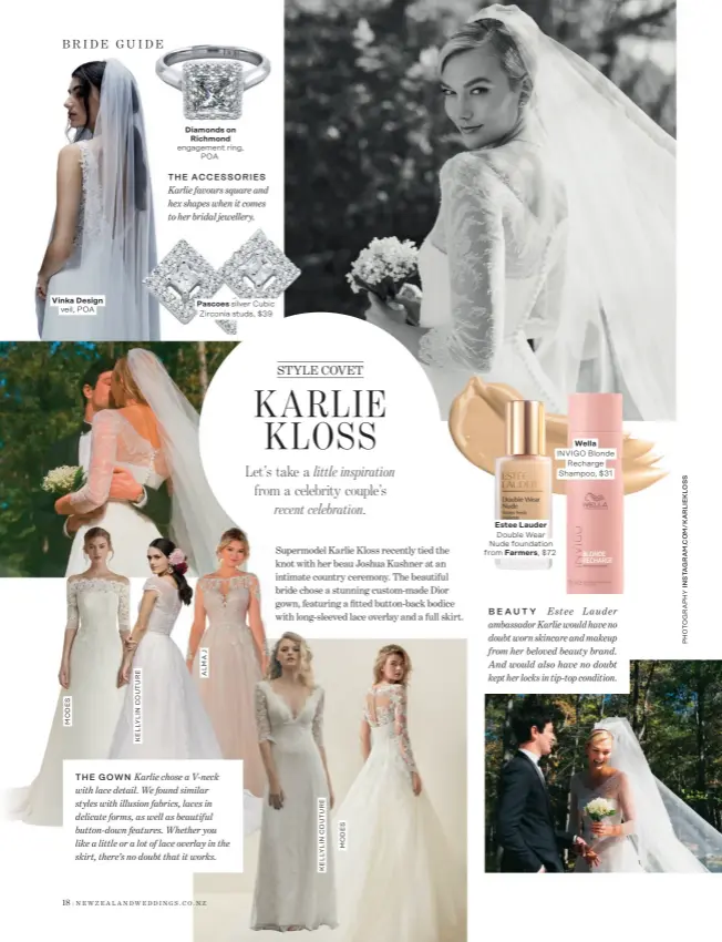 Karlie Kloss's Dior Wedding Dress