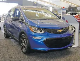  ?? AP ?? General Motors announced Friday it is recalling all Chevrolet Bolt electric vehicles worldwide to fix a battery problem that could cause fires. The recall raises questions about lithium-ion batteries, which now are used in nearly all EVs.