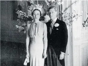  ?? THE ASSOCIATED PRESS FILES ?? The Duke and Duchess of Windsor in June 1937 after their wedding in France.