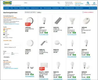  ??  ?? Sogar Ikea hat mit der Beleuchtun­gsserie Trådfri verschiede­ne Produkte im Sortiment, die sich mit Alexa bedienen lassen. Den dazugehöri­gen Skill gibt’s auf der Amazon-website.