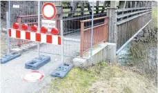  ?? FOTO: BEE ?? Als erstes soll die Brücke zwischen Hiltenswei­ler und Jussenweil­er repariert werden, avisierter Start ist im Mai.