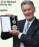  ??  ?? CRITIC: Sir Michael Palin receives the honour