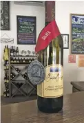  ?? COURTESY PHOTO ?? Gadino Cellars of Washington wins a Silver Medal in the Governor's Cup Competitio­n.