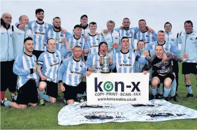  ?? Picture: WYNNE EVANS ?? Holyhead Town: Kon-X Anglesey League champions 2016/17